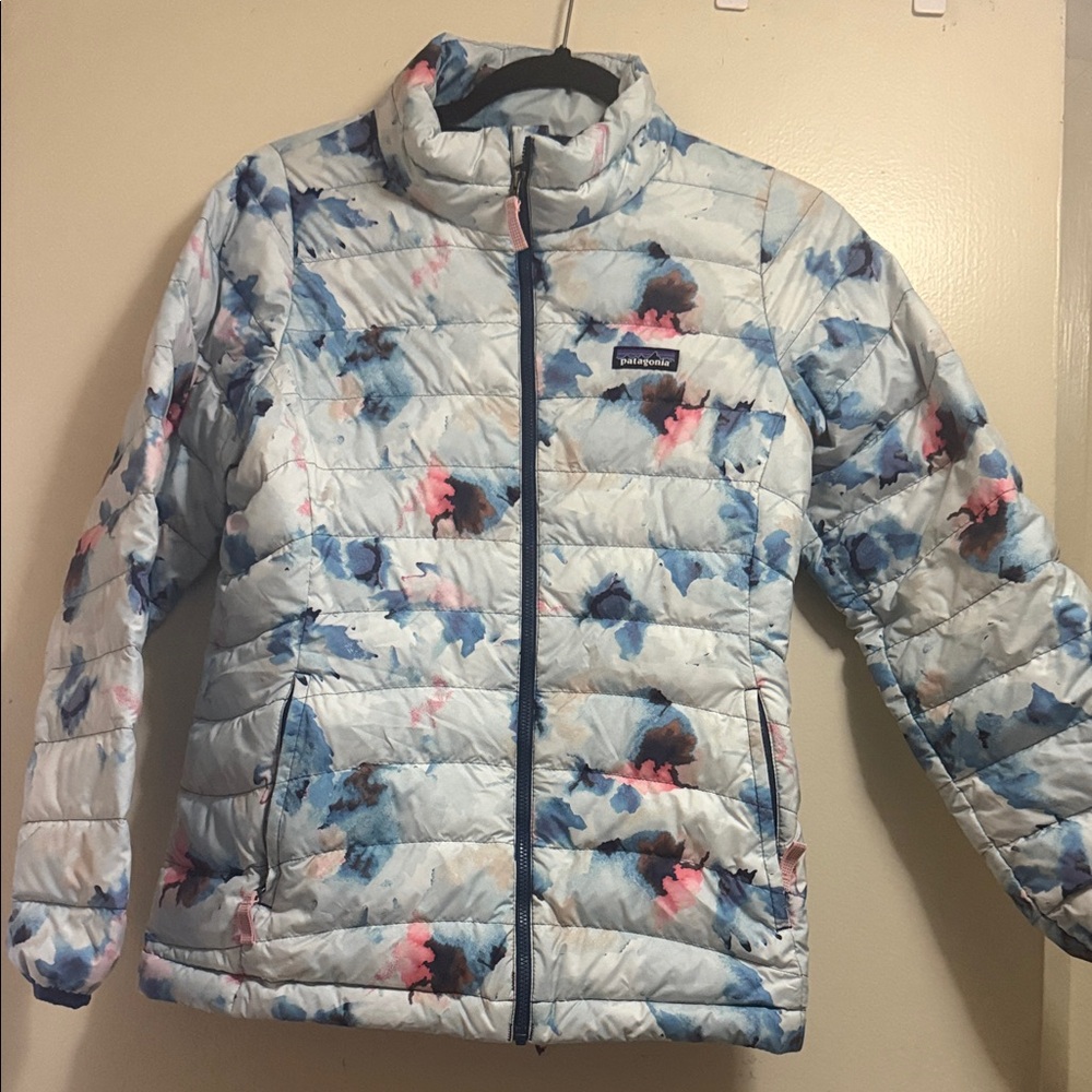 Patagonia girl Puffer Jacket - Blue and Pink